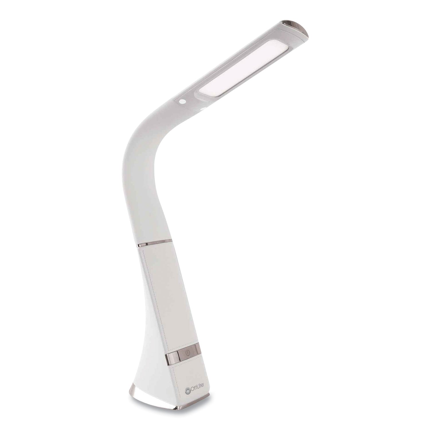 Wellness Series Recharge LED Desk Lamp, 10.75" to 18.75" High, White