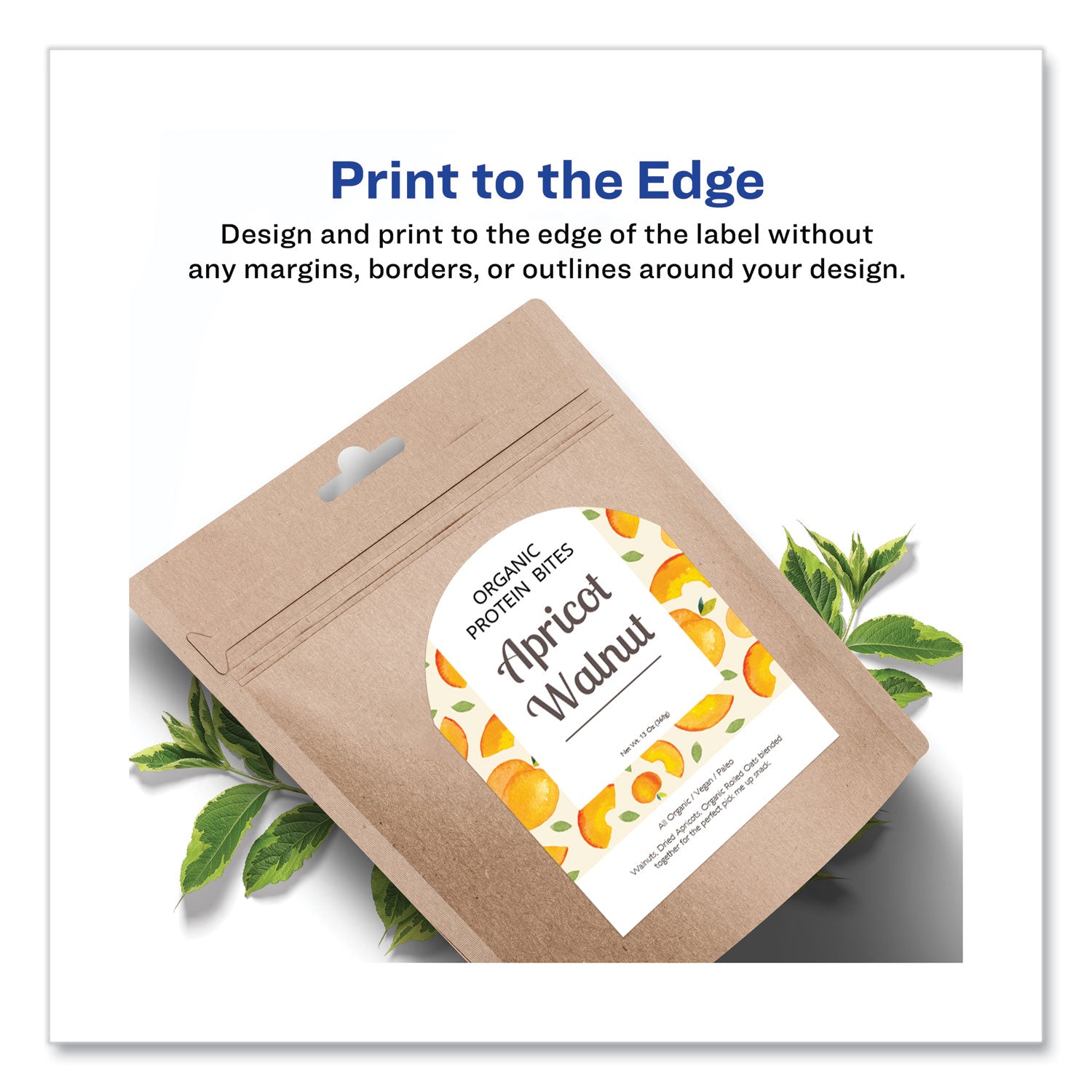 Avery® Textured Arched Print-to-the-Edge Labels, Laser Printers, 4.75 x 3.5, White, 4/Sheet, 10 Sheets/Pack