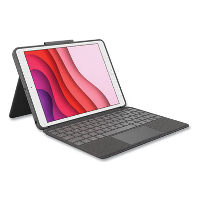Logitech® Combo Touch iPad Keyboard Case for iPad 7th, 8th, and 9th Generation - Flipcost