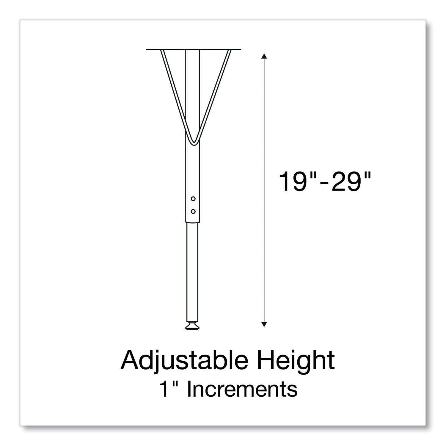 Correll® Markerboard Activity Tables, Rectangular, 60" x 24" x 19" to 29", White Top, Black Legs, 4/Pallet