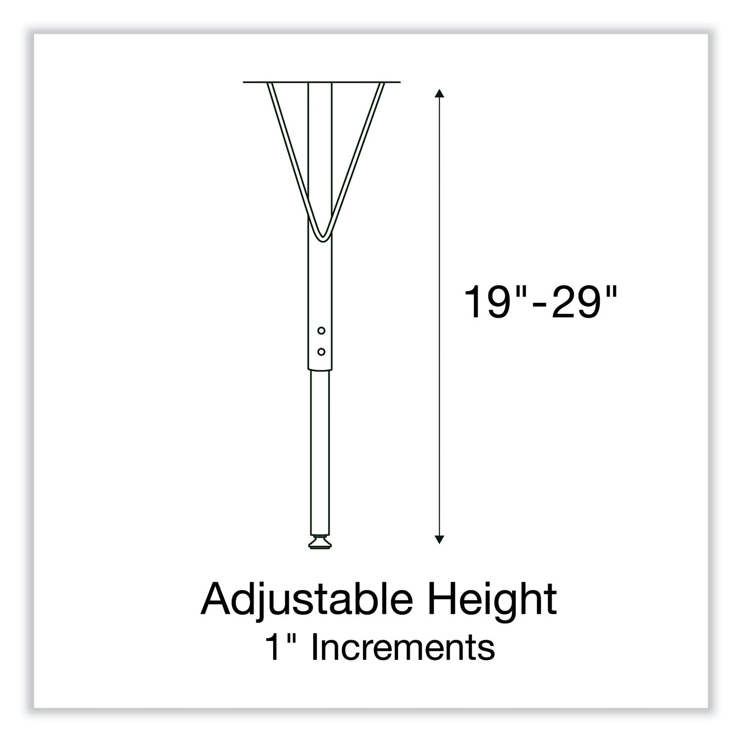 Correll® Markerboard Activity Tables, Rectangular, 60" x 30" x 19" to 29", White Top, Black Legs, 4/Pallet