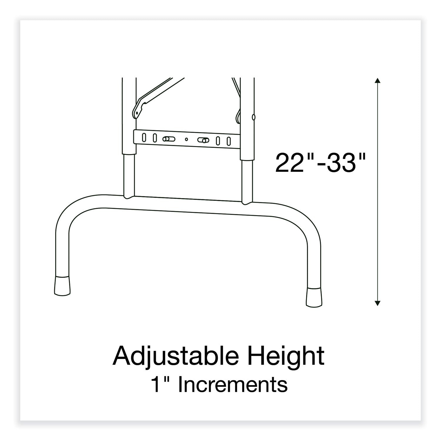 Correll® Adjustable Folding Tables, Rectangular, 60" x 30" x 22" to 32", Mocha  Granite Top, Brown Legs, 4/Pallet