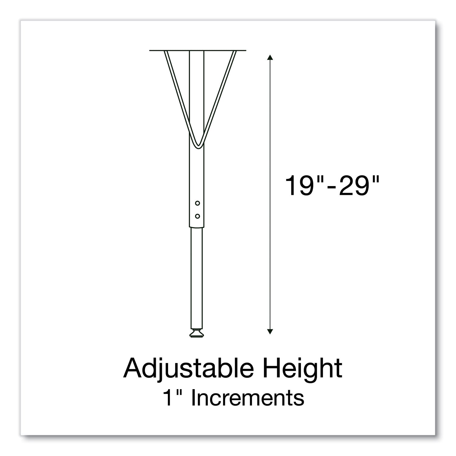 Correll® Adjustable Activity Tables, Square, 48" x 48" x 19" to 29", Gray Top, Black Legs, 4/Pallet