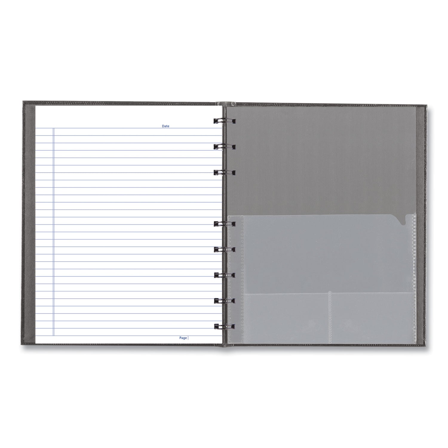 Blueline® NotePro Notebook, 1-Subject, Medium/College Rule, Cool Gray Cover, (75) 9.25 x 7.25 Sheets