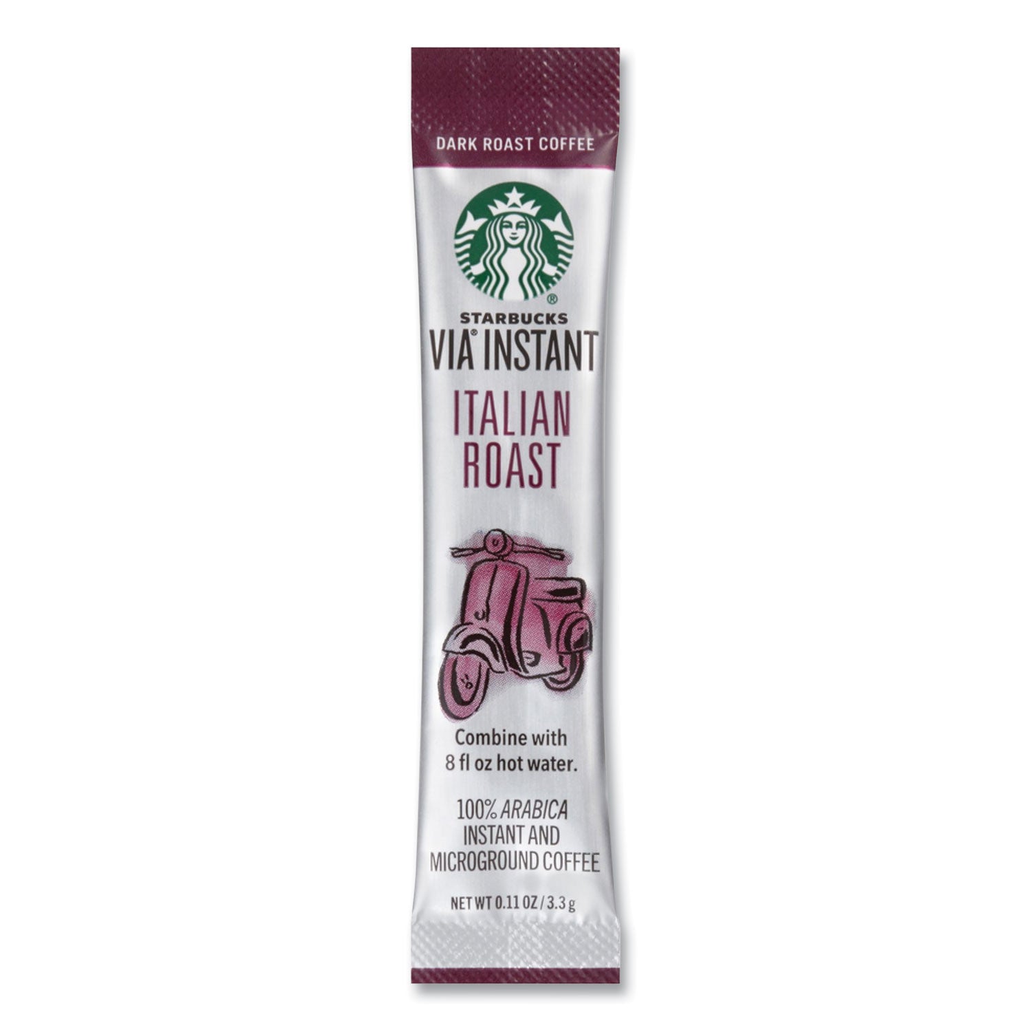 Starbucks® VIA Ready Brew Coffee, 0.11 oz, Italian Roast, 8/Pack, 12 Packs/Carton