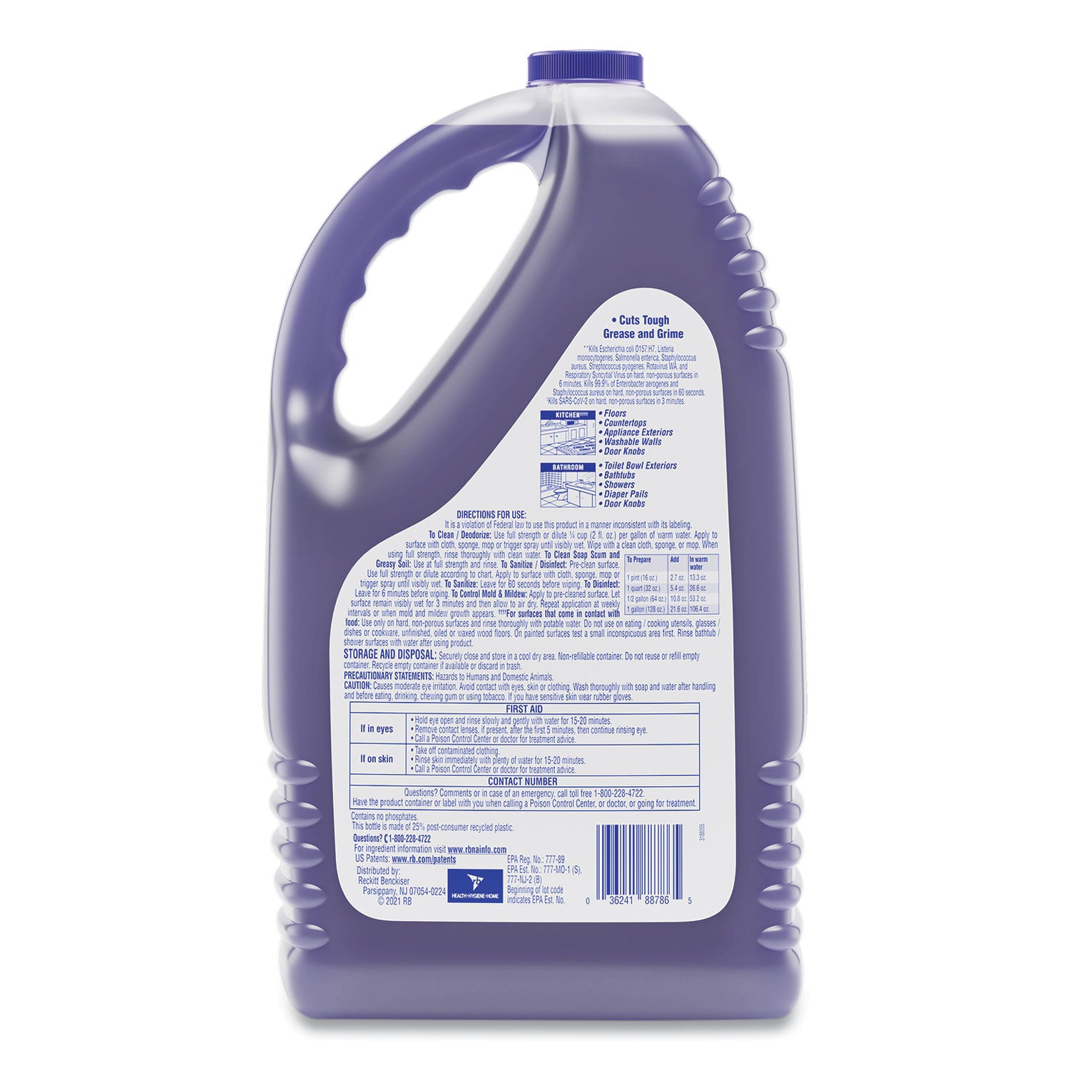 LYSOL® Brand Clean and Fresh Multi-Surface Cleaner, Lavender and Orchid Essence, 144 oz Bottle