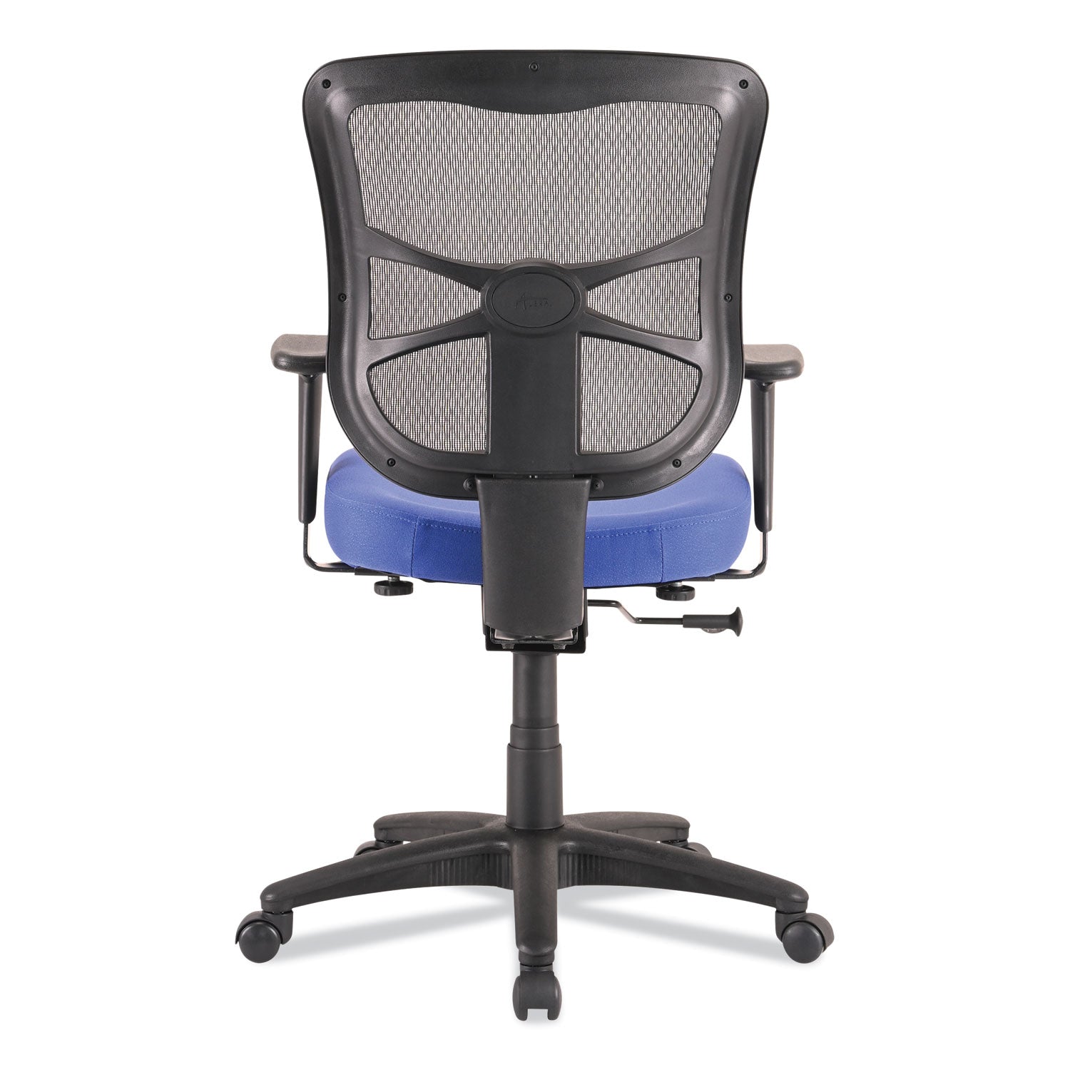 Alera® Alera Elusion Series Mesh Mid-Back Swivel/Tilt Chair, Supports Up to 275 lb, 17.9" to 21.8" Seat Height, Navy Seat