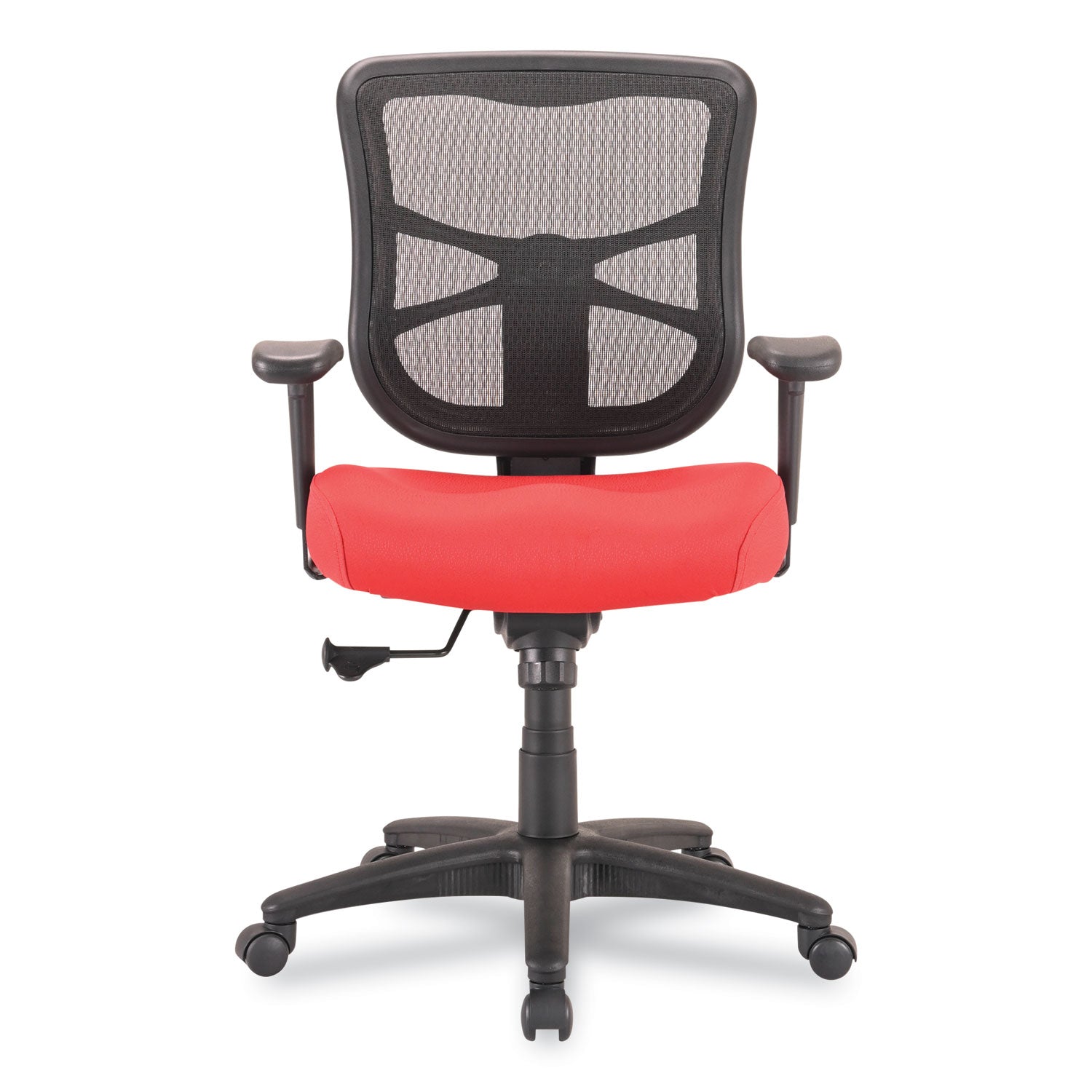 Alera® Alera Elusion Series Mesh Mid-Back Swivel/Tilt Chair, Supports Up to 275 lb, 17.9" to 21.8" Seat Height, Red