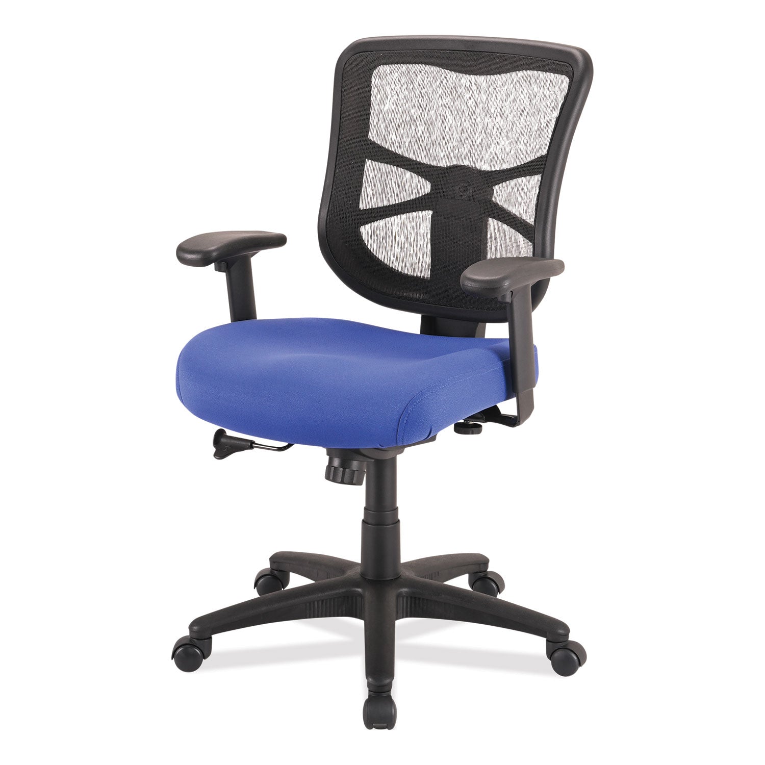 Alera® Alera Elusion Series Mesh Mid-Back Swivel/Tilt Chair, Supports Up to 275 lb, 17.9" to 21.8" Seat Height, Navy Seat