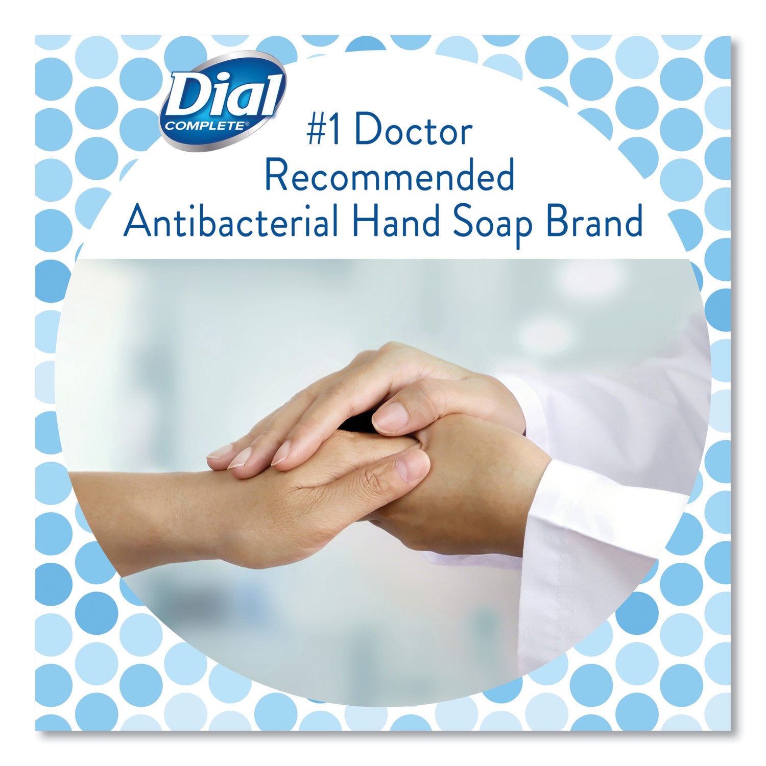 Dial® Antibacterial Liquid Hand Soap, White Tea Scent, 11 oz Pump Bottle, 12/Carton