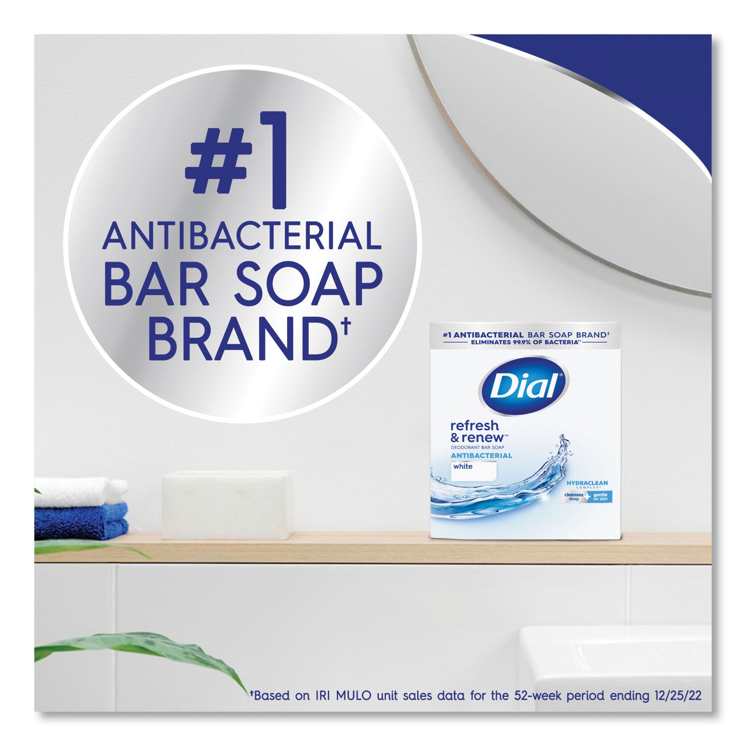 Dial® Deodorant Bar Soap, Iconic Dial Soap Scent, 4 oz, 36/Carton