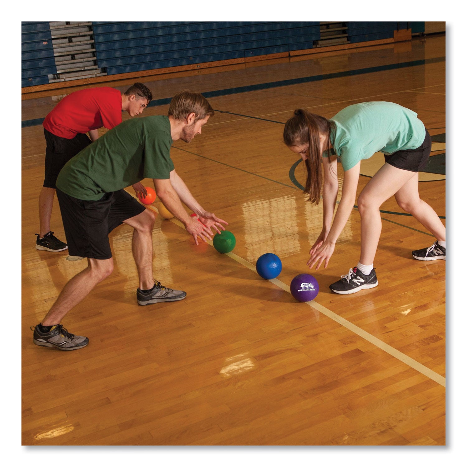 Champion Sports Rhino Skin Dodge Ball Set, 6" Diameter, Assorted Colors, 6/Set