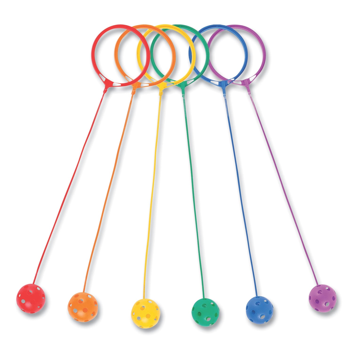 Champion Sports Swing Ball Set, 5.5" Diameter, Assorted Colors, 6/Set