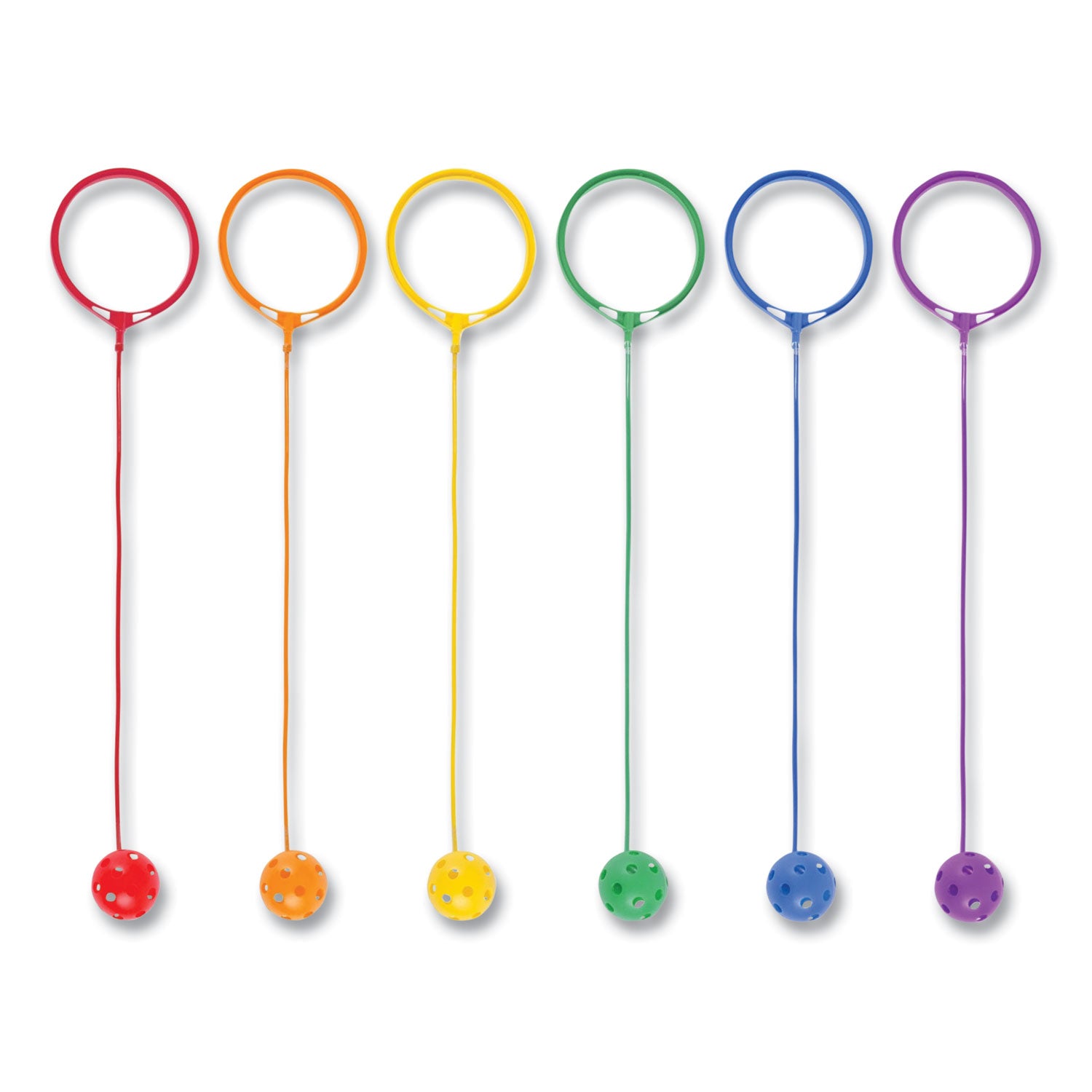 Swing Ball Set, 5.5" Diameter, Assorted Colors, 6/Set