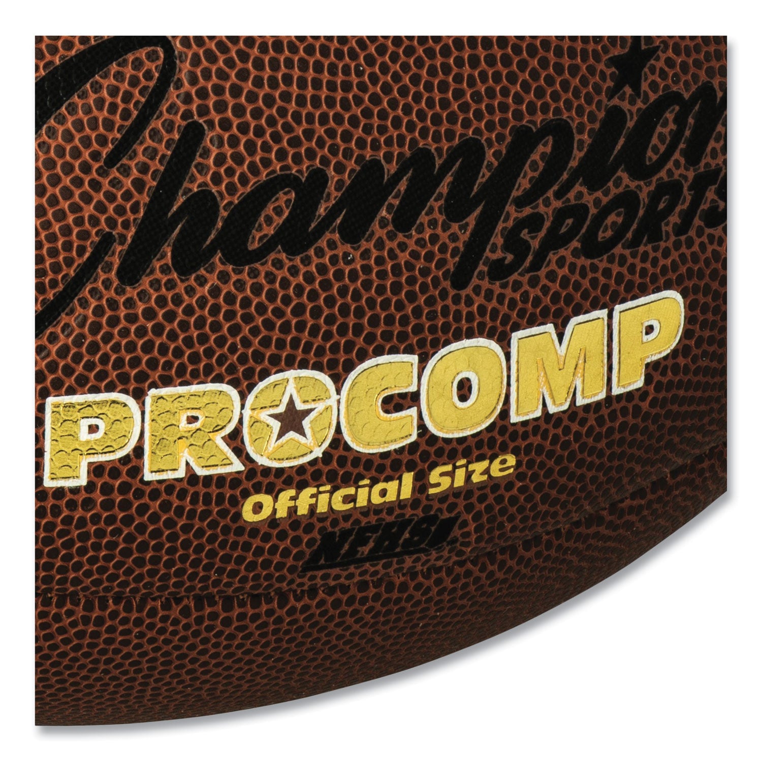 Champion Sports Pro Composite Football, Official Size, Brown