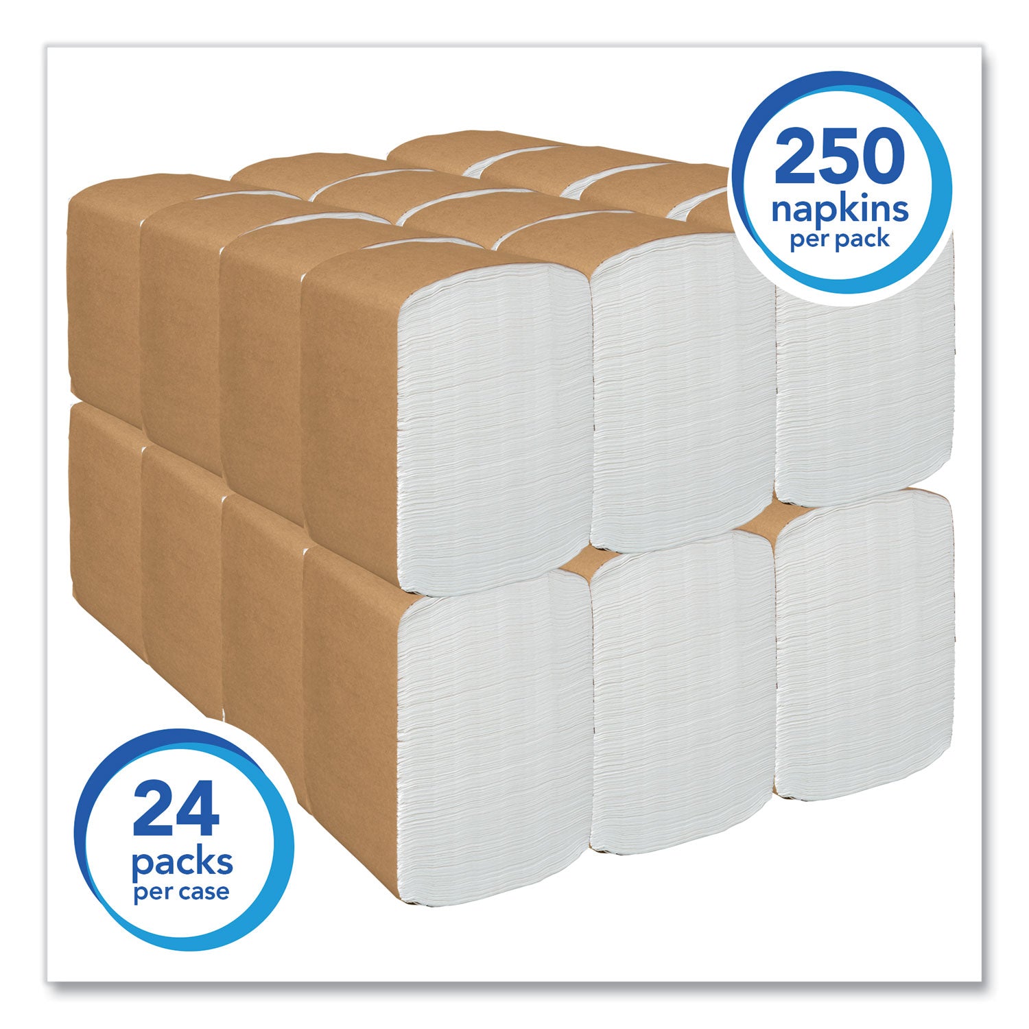 Scott® Full Fold Dispenser Napkins, 1-Ply, 13 x 12, White, 375/Pack, 16 Packs/Carton