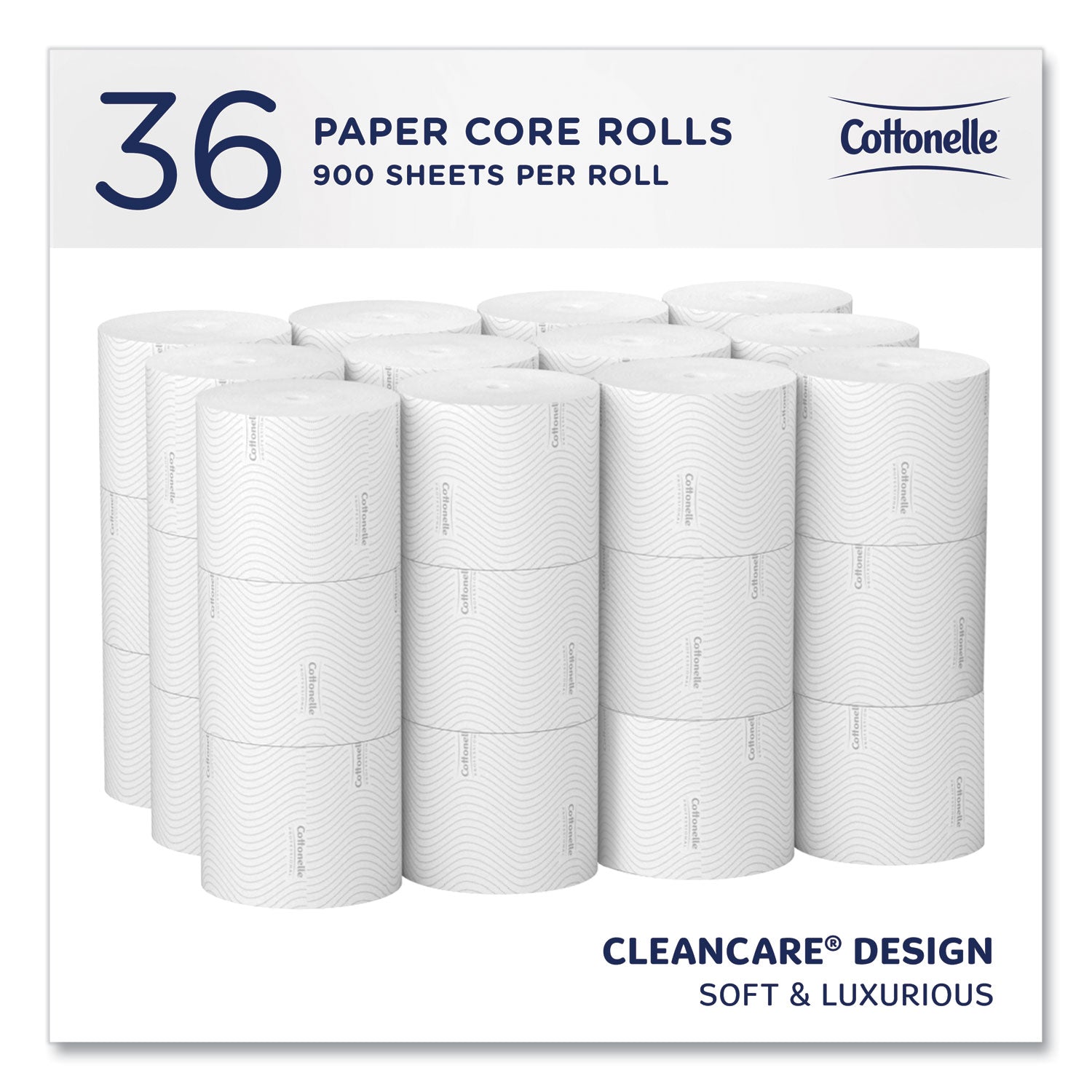 Cottonelle® Clean Care Bathroom Tissue, Septic Safe, 2-Ply, White, 900 Sheets/Roll, 36 Rolls/Carton