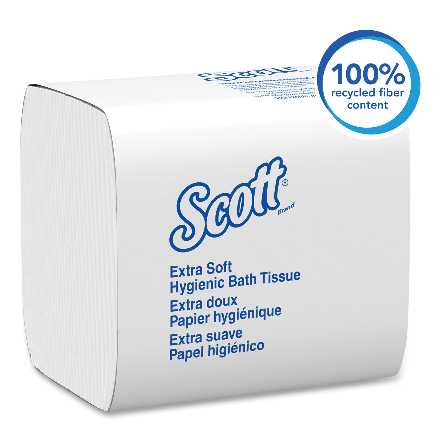 Scott® Hygienic Bath Tissue, Septic Safe, 2-Ply, White, 250/Pack, 36 Packs/Carton