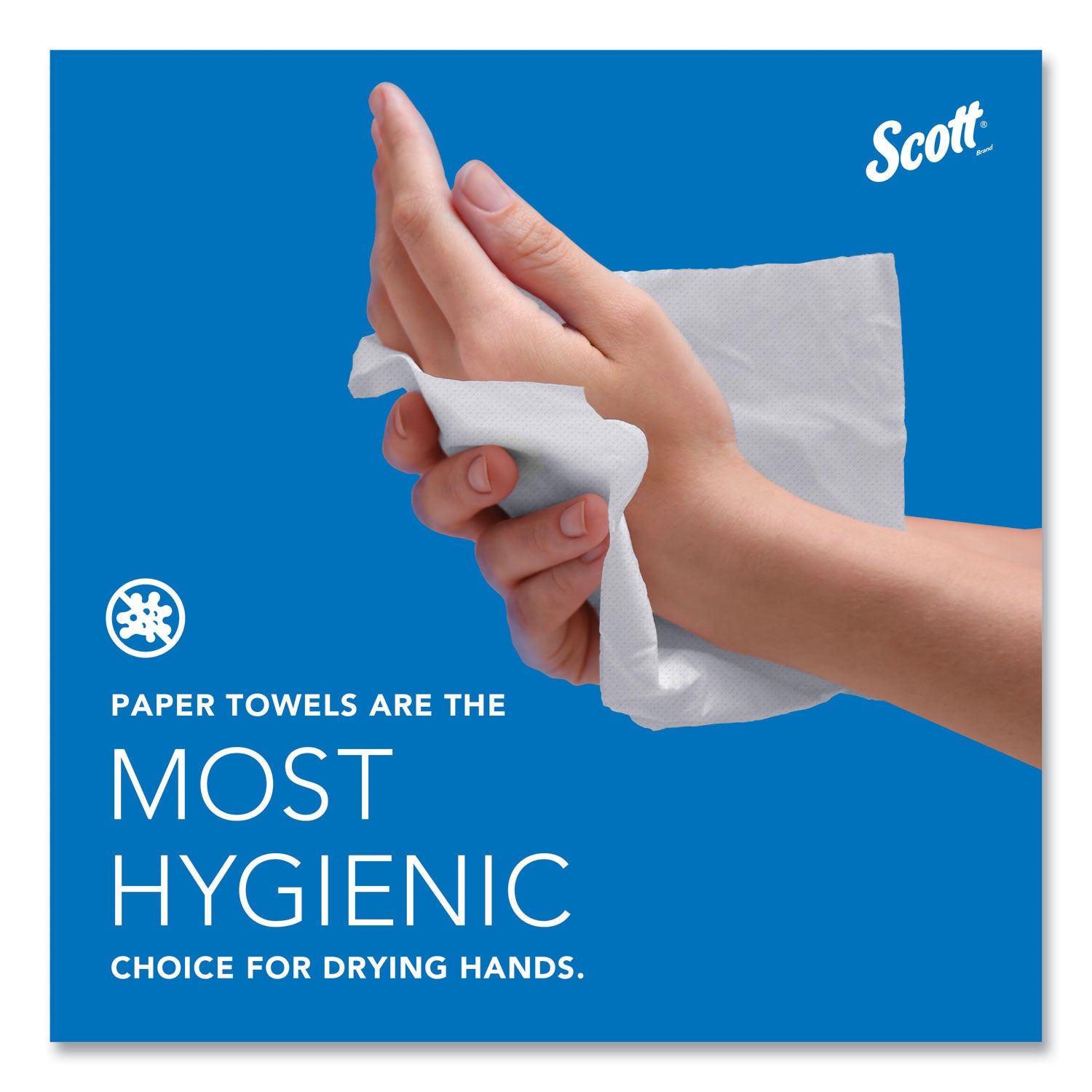 Scott® Essential High Capacity Hard Roll Towels for Business, 1-Ply, 8" x 1,000 ft, 1.5" Core, Recycled, White, 6 Rolls/Carton