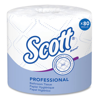 Scott® Essential Standard Roll Bathroom Tissue for Business, Septic Safe, 2-Ply, White, 550 Sheets/Roll, 80/Carton - Flipcost