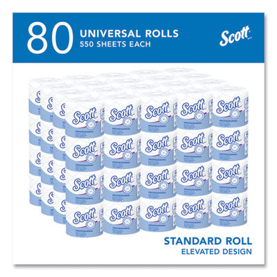 Scott® Essential Standard Roll Bathroom Tissue for Business, Septic Safe, 2-Ply, White, 550 Sheets/Roll, 80/Carton - Flipcost