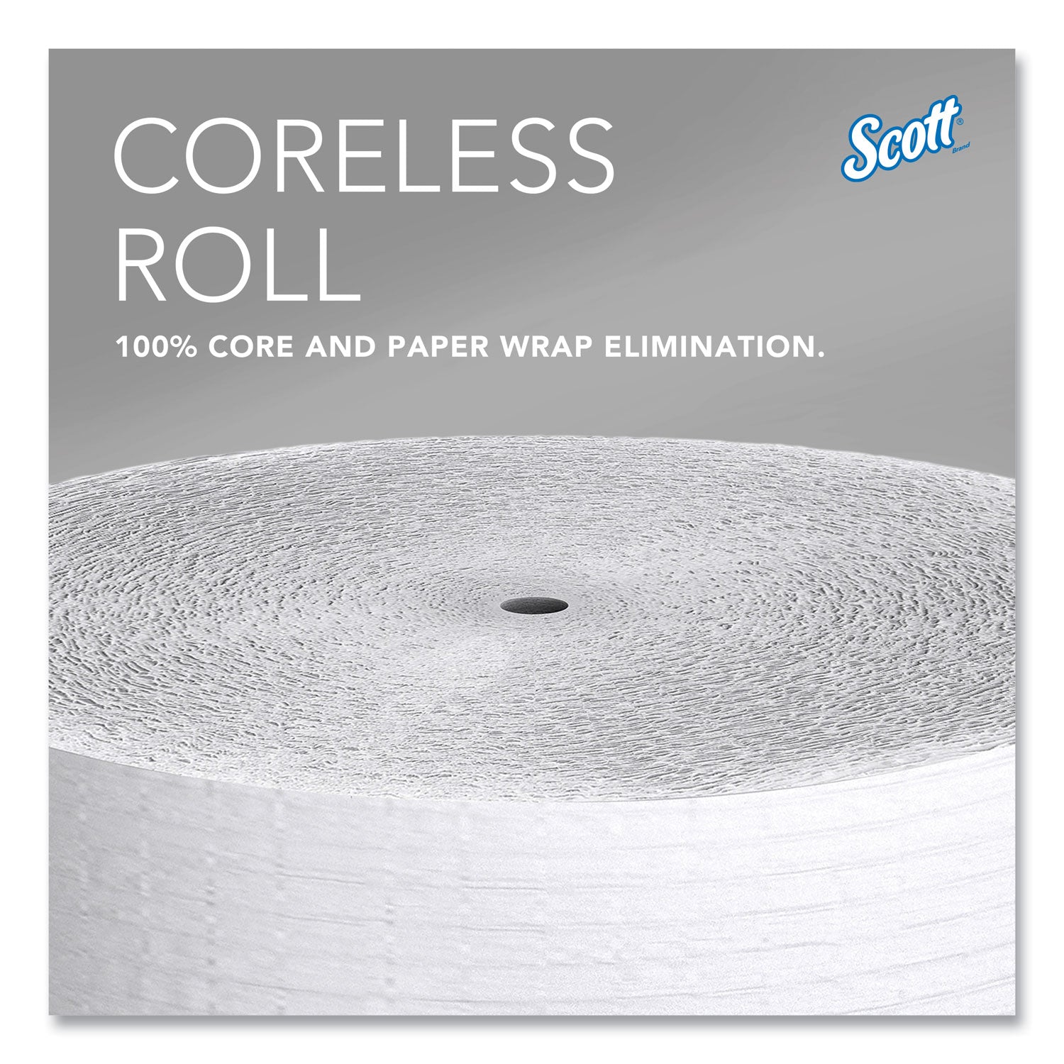 Scott® Essential Coreless JRT, Septic Safe, 1-Ply, White, 3.75 x 2,300 ft, 12 Rolls/Carton