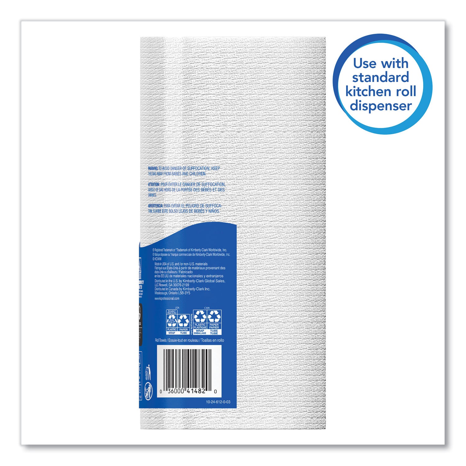 Scott® Kitchen Roll Towels, 1-Ply, 11 x 8.75, White, 128/Roll, 20 Rolls/Carton