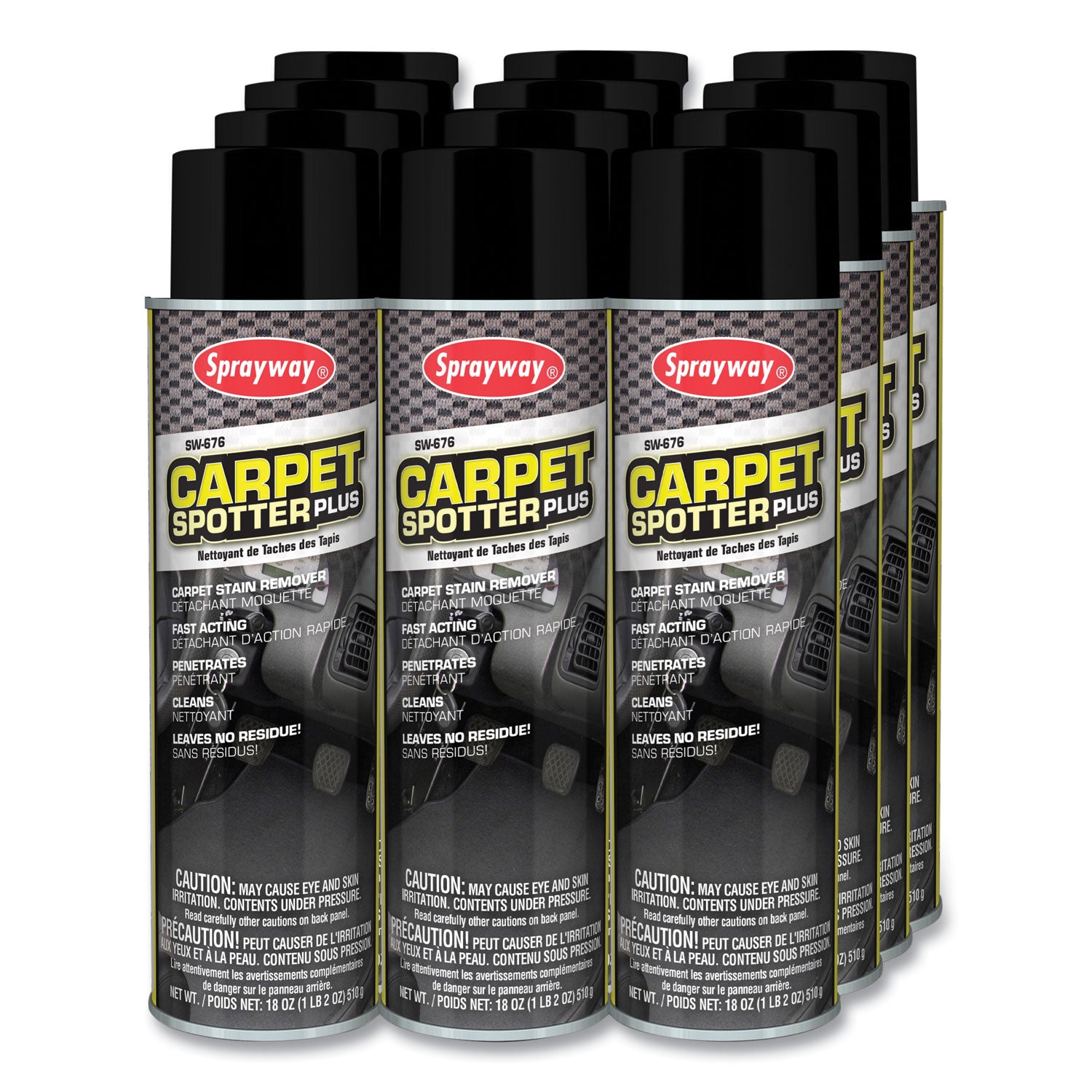 Sprayway® Carpet Spotter Plus, Butyl Scent, 18 oz Aerosol Spray, Dozen