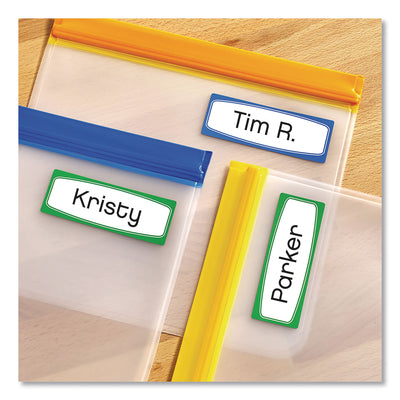 Avery Kids Handwritten Identification Labels, 3.5 x 1.25, Assorted Border Colors, 4 Labels/Sheet, 5 Sheets/Pack Flipcost Flipcost