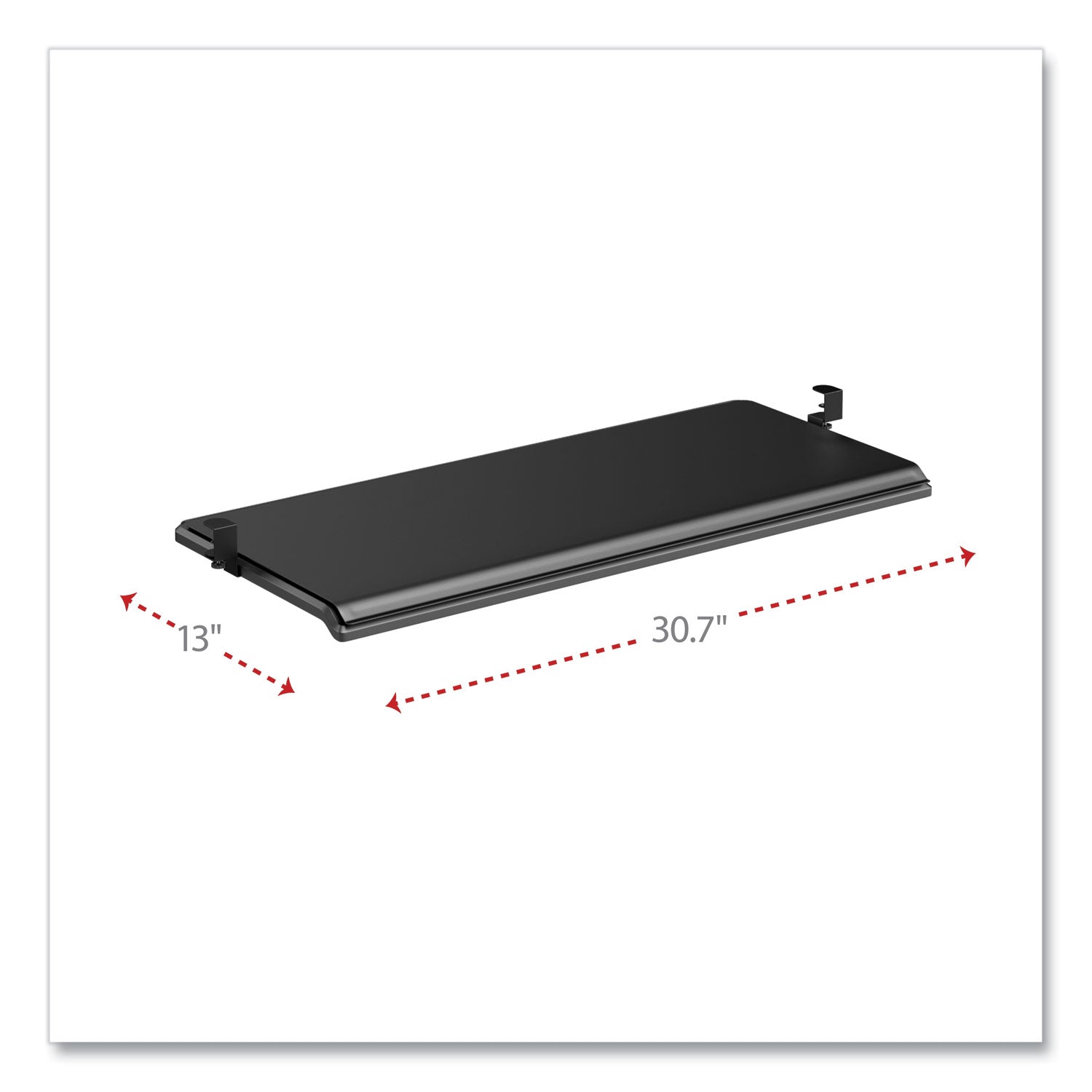 Alera® AdaptivErgo Clamp-On Keyboard Tray, 30.7" x 13", Black