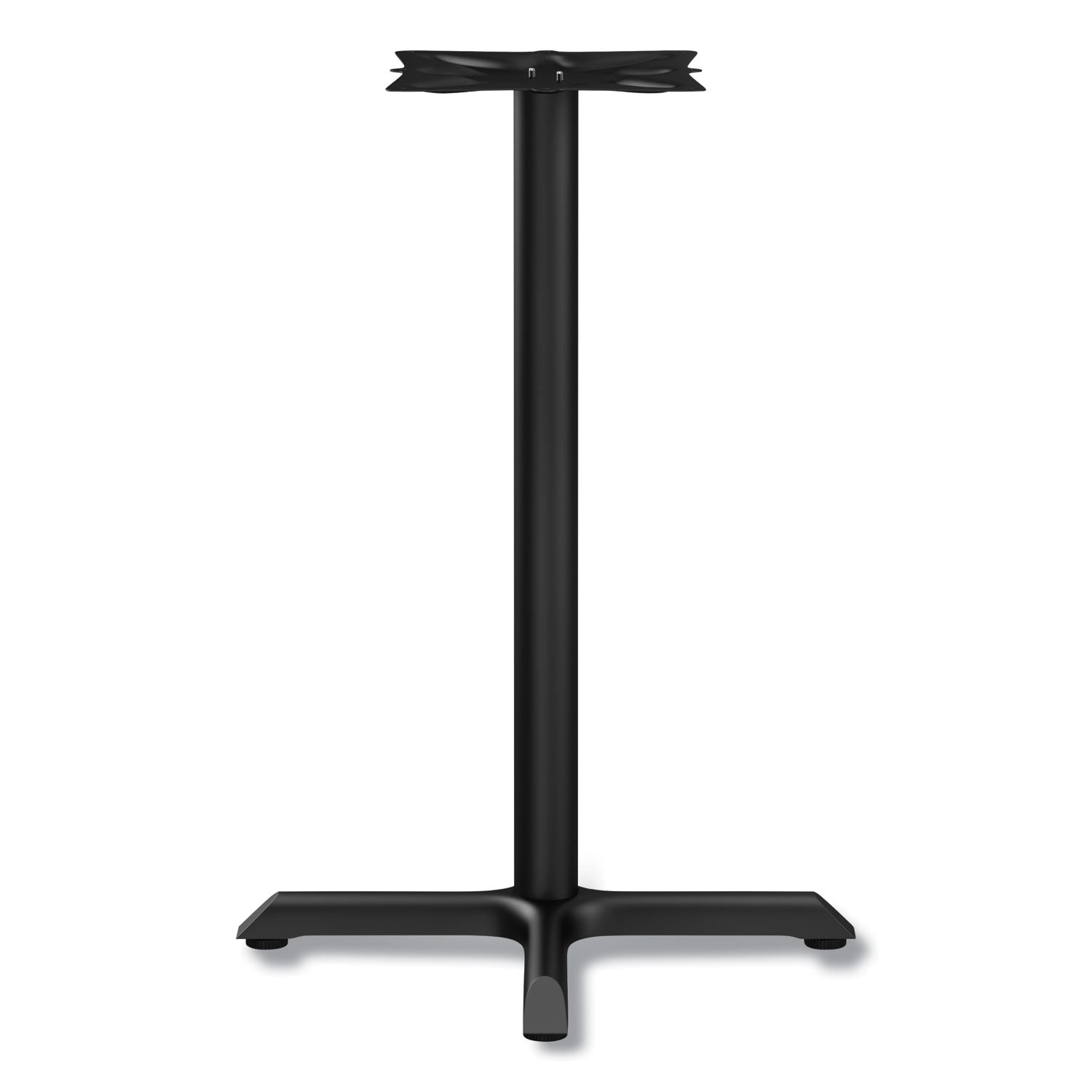 Alera® Alera Hospitality Series Single-Column Bases, 27.5" Diameter, 28.5"h, 300 lb Cap, Steel, Black