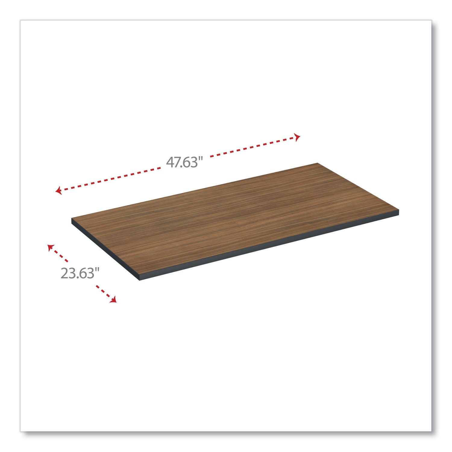 Alera® Reversible Laminate Table Top, Rectangular, 47.63w x 23.63d, Espresso/Walnut