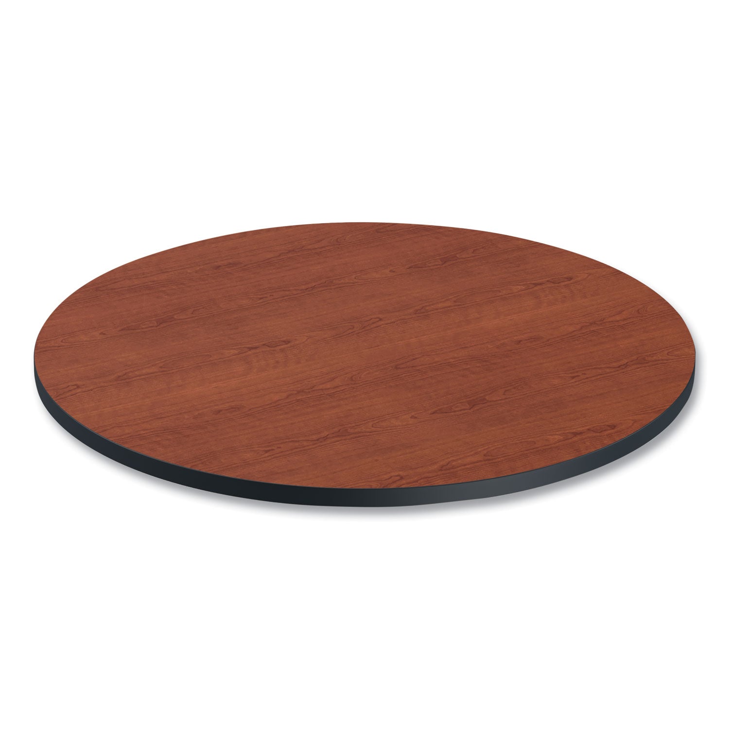 Alera® Reversible Laminate Table Top, Round, 35.5" Diameter, Medium Cherry/Mahogany