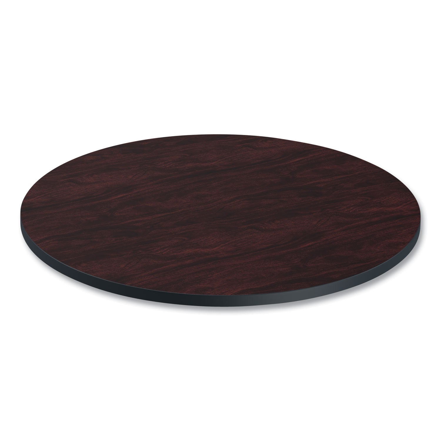 Alera® Reversible Laminate Table Top, Round, 35.5" Diameter, Medium Cherry/Mahogany