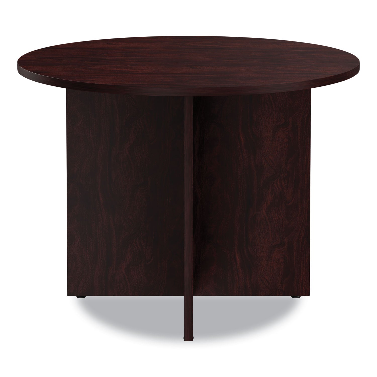 Alera® Alera Valencia Round Conference Table with Legs, 42" Diameter x 29.5h, Mahogany