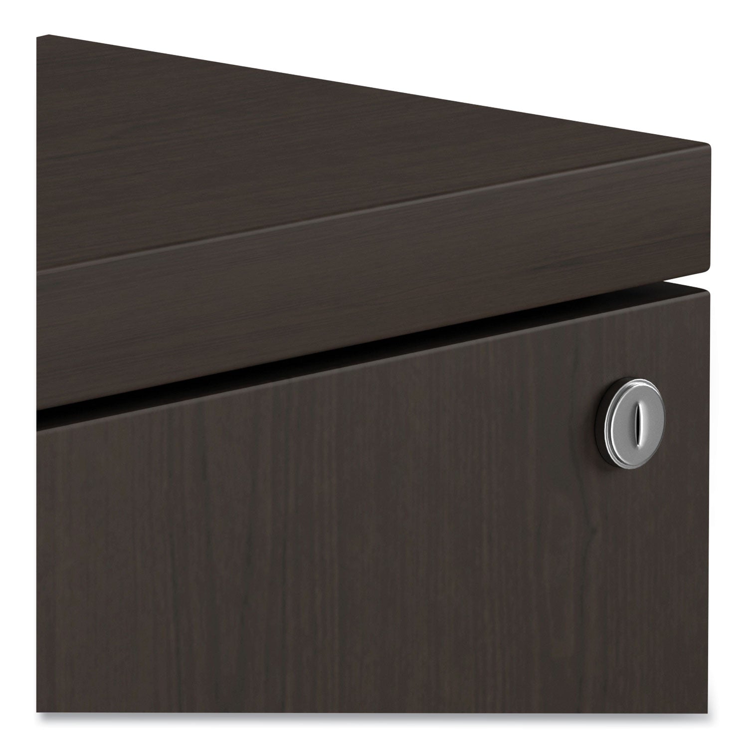 Alera® Alera Valencia Series Mobile Pedestal, Left or Right, 2 Legal/Letter-Size File Drawers, Espresso, 15.38" x 20" x 26.63"