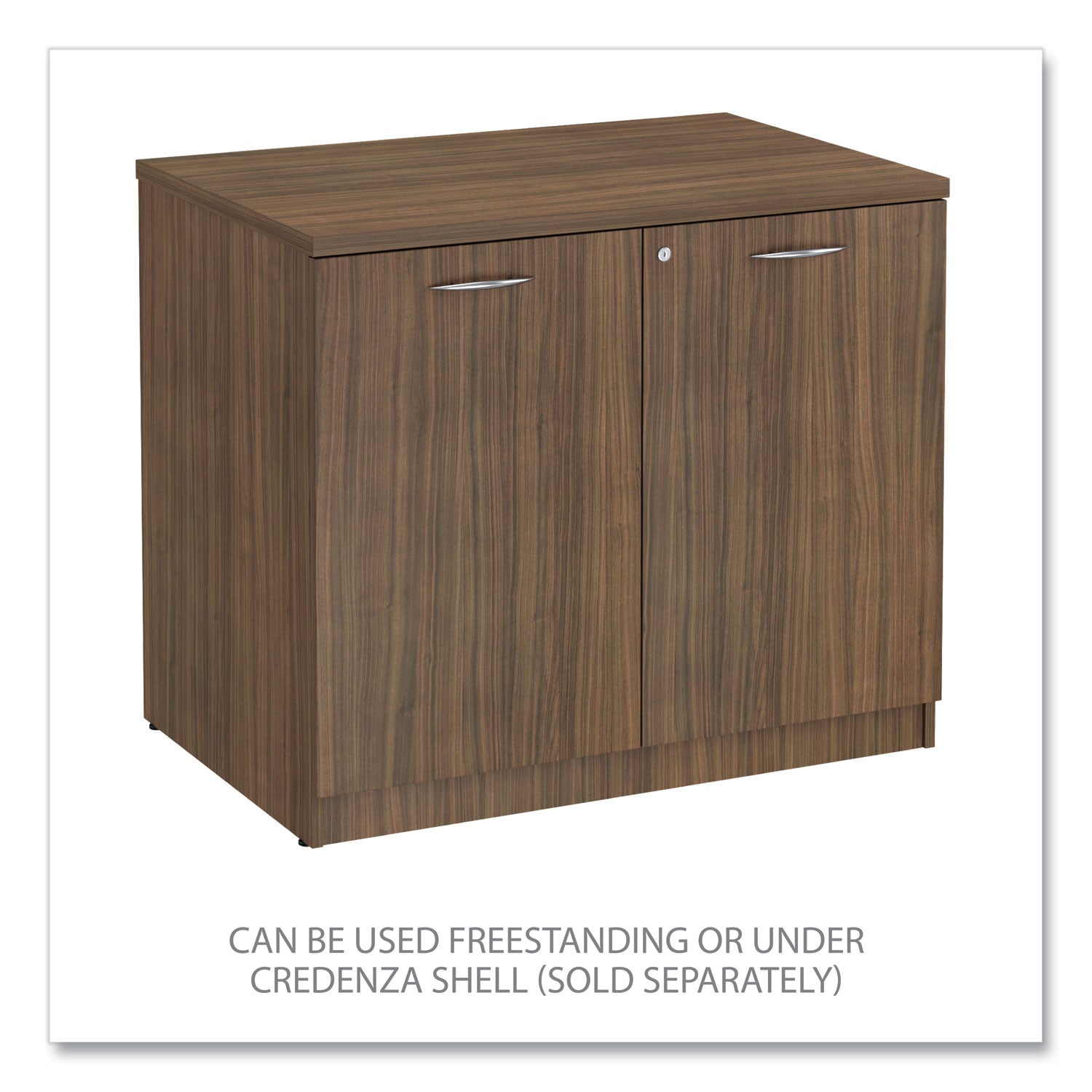 Alera® Alera Valencia Series Storage Cabinet, 34.3w x 22.78d x 29.5h, Modern Walnut