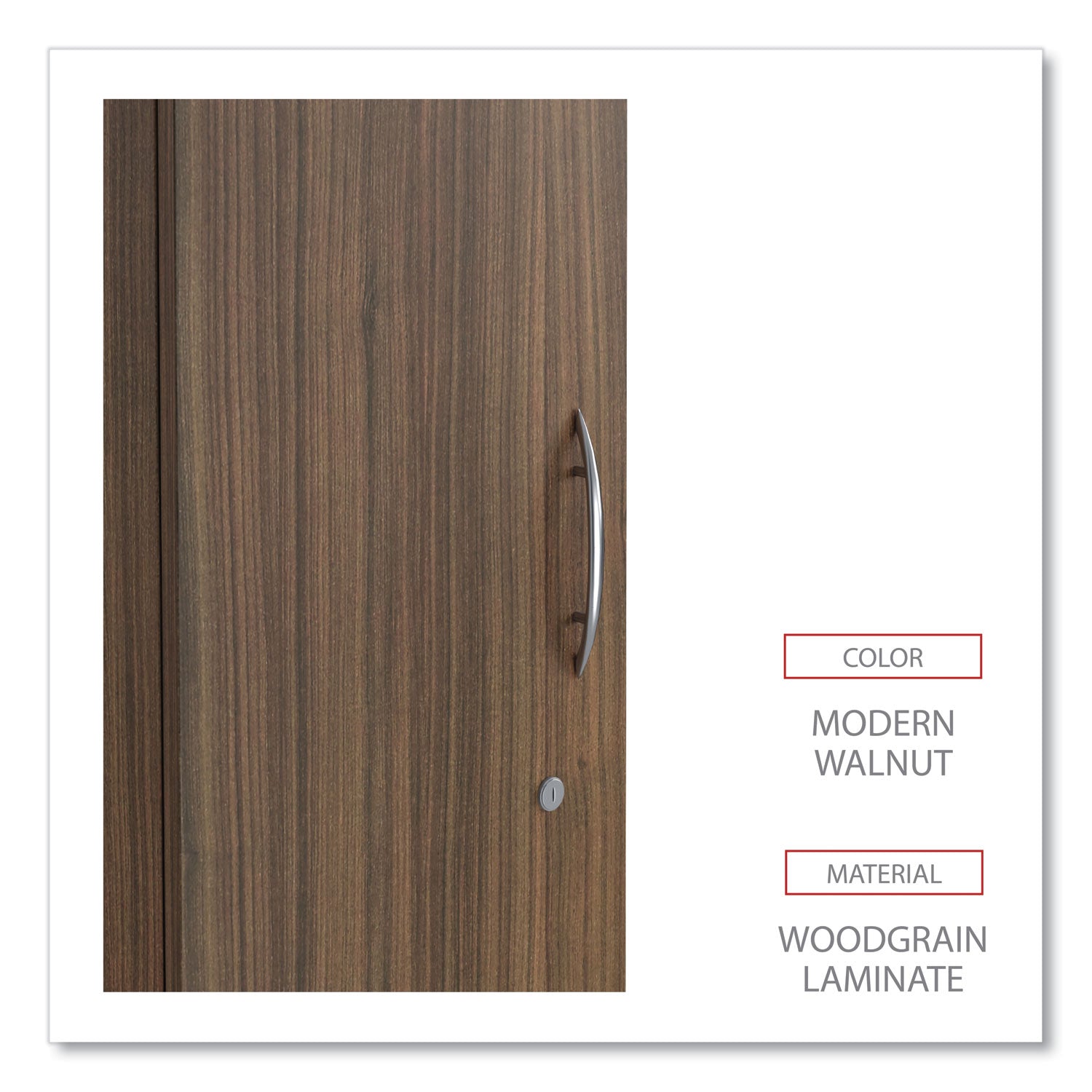 Alera® Alera Valencia Series Wardrobe, 11.88w x 22.78d x 65h, Modern Walnut