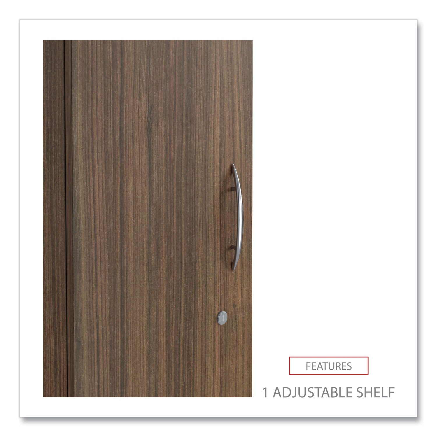 Alera® Alera Valencia Series Wardrobe, 11.88w x 22.78d x 65h, Modern Walnut