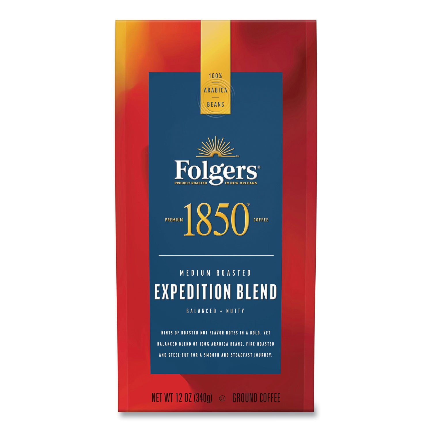 Coffee, Expedition Blend, Medium Roast, Ground, 12 oz Bag