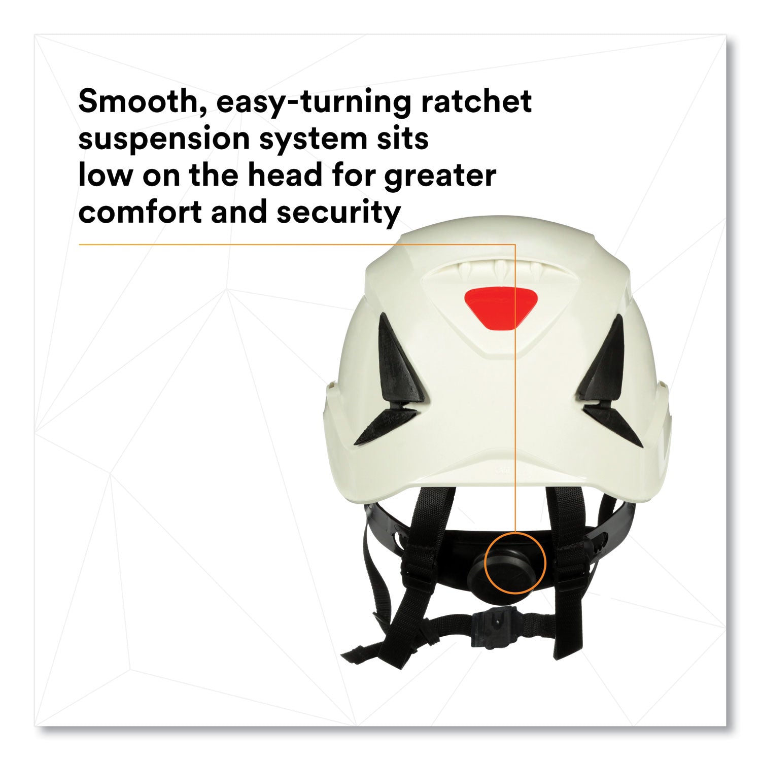 3M™ SecureFit X5000 Series Safety Helmet, 6-Point Pressure Diffusion Ratchet Suspension, White