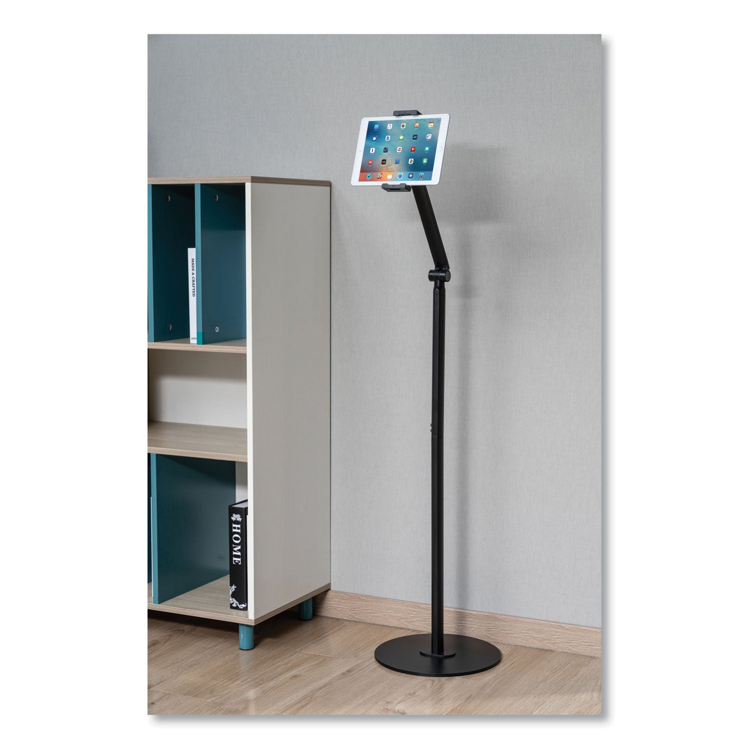 Kantek Tablet and Phone Stand, Floor Stand, Black