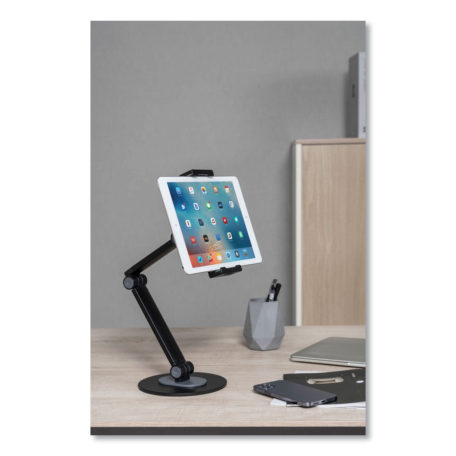 Kantek Tablet and Phone Stand, Desktop Stand, Black