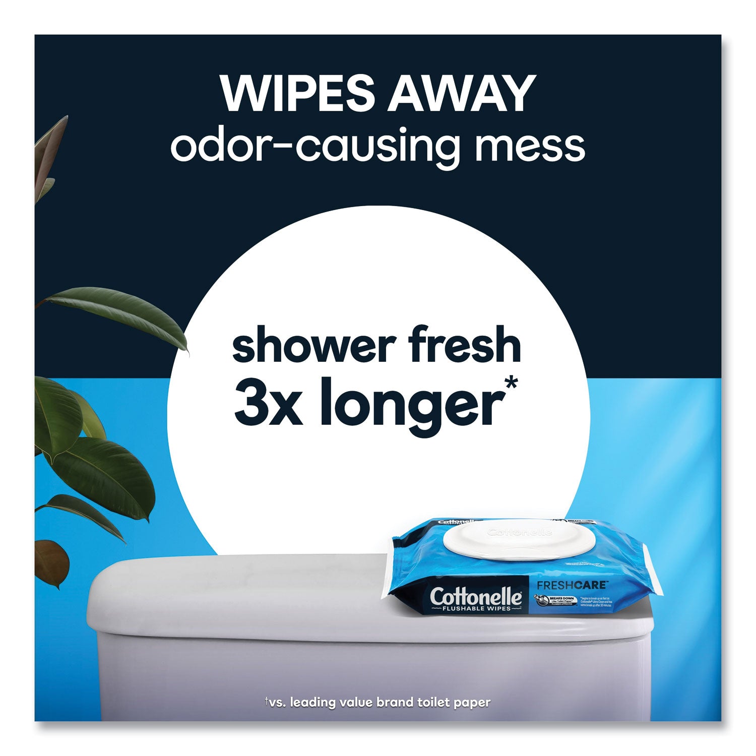 Cottonelle® Fresh Care Flushable Cleansing Cloths, 1-Ply, 3.73 x 5.5, White, 84/Pack, 8 Packs/Carton