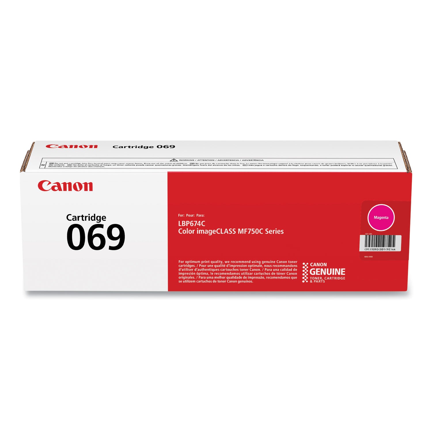 5092C001 (069) Toner, 1,900 Page-Yield, Magenta