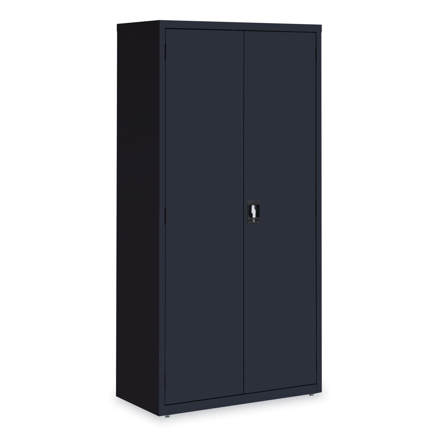 Alera® Economy Assembled Storage Cabinets, 5 Shelves, 36" x 18" x 72", Black