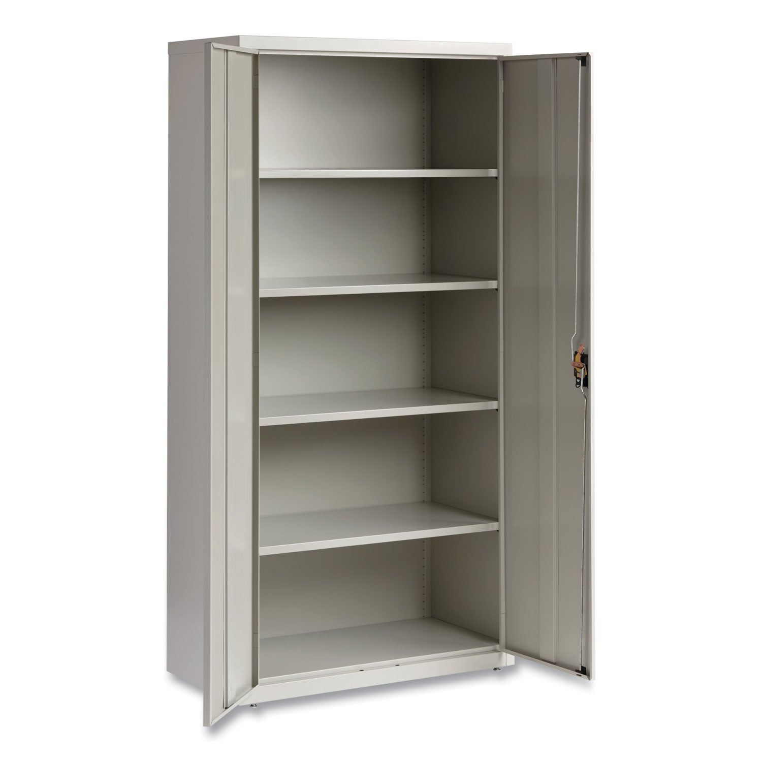 Alera® Economy Assembled Storage Cabinets, 5 Shelves, 36" x 18" x 72", Light Gray