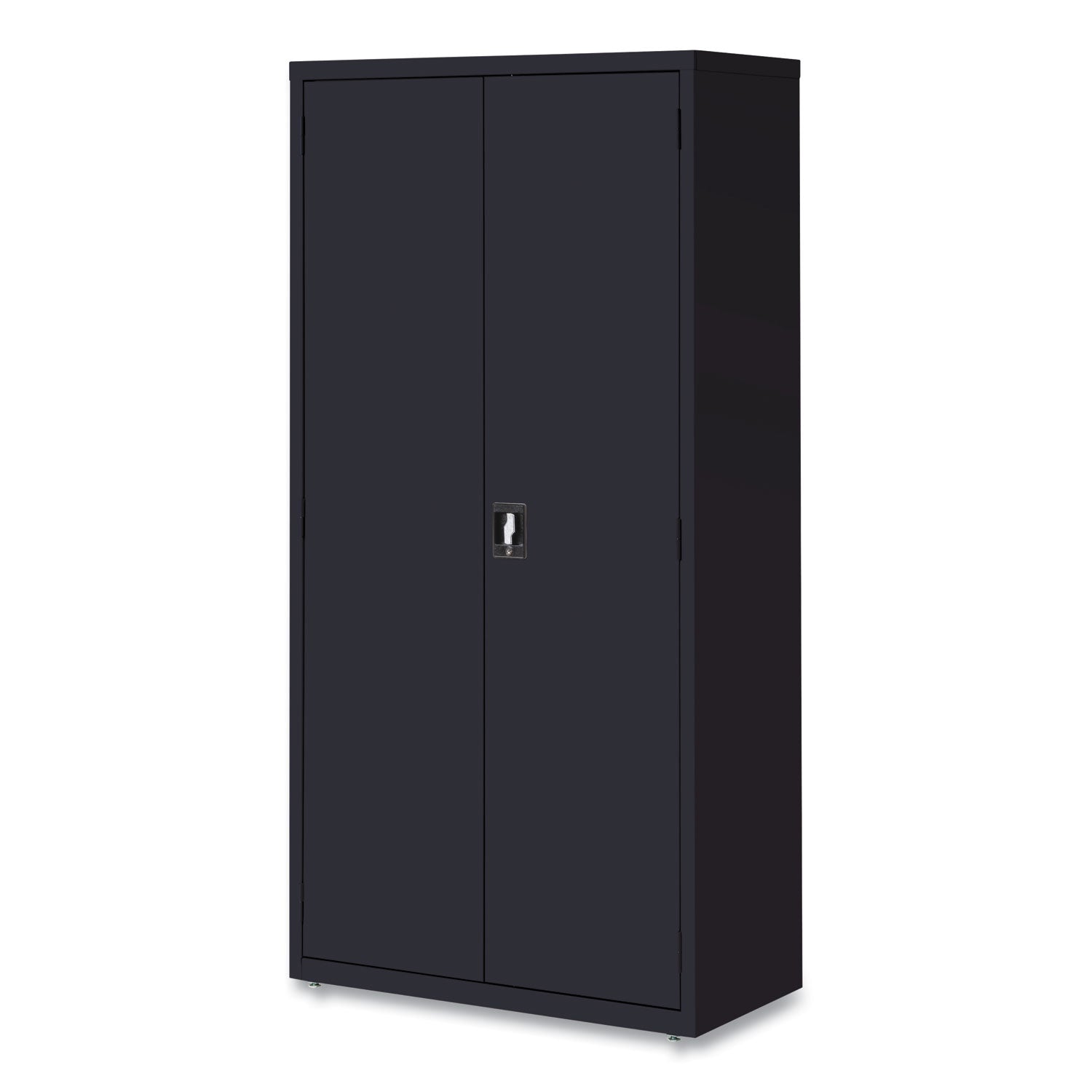 Alera® Economy Assembled Storage Cabinets, 5 Shelves, 36" x 18" x 72", Black