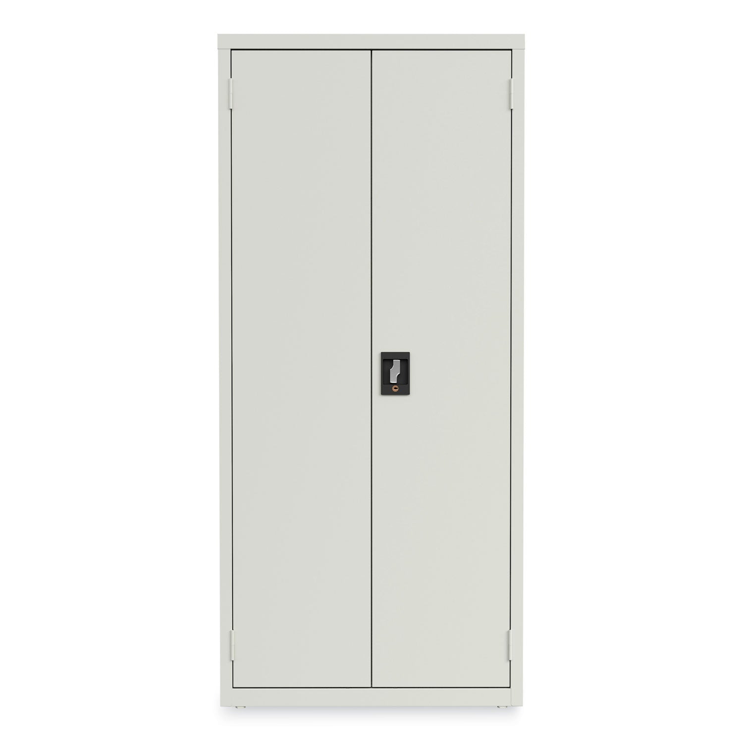 Fully Assembled Storage Cabinets, 3 Shelves, 30" x 15" x 66", Light Gray