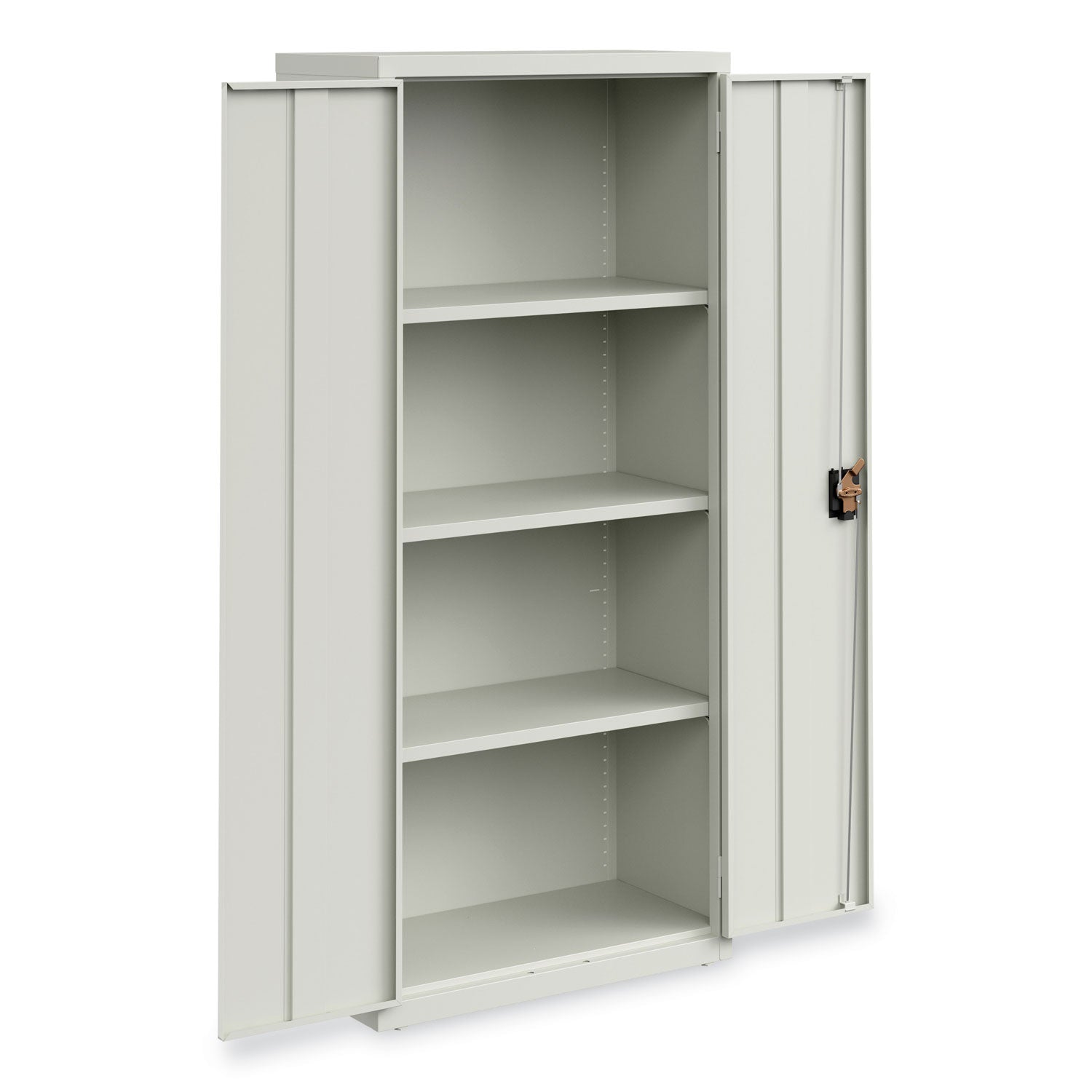 Alera® Fully Assembled Storage Cabinets, 3 Shelves, 30" x 15" x 66", Light Gray